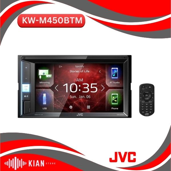 پخش دودین KW-M450BTM جی وی سی